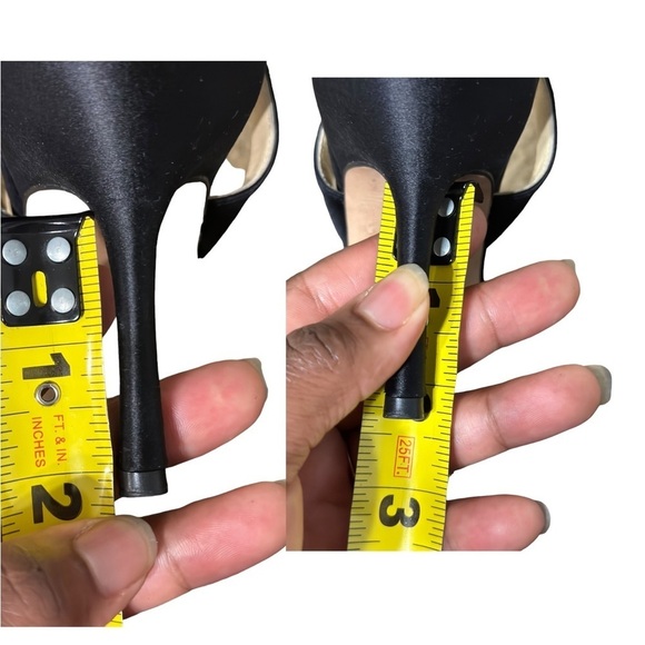 Jimmy Choo Crystal Embellished Open Toe sling Back Satin Shoes BLK EU40 … - Picture 6 of 11